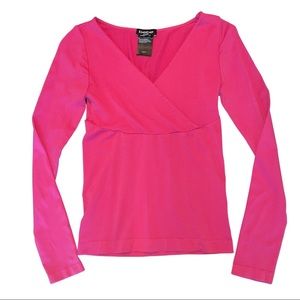 y2k hot pink Bebe babydoll top
